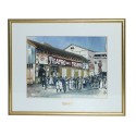 Acuarela realizada durante el periodo 1993-1995 por Josep Marfá - Fachada del cine Teatro del Triunfo